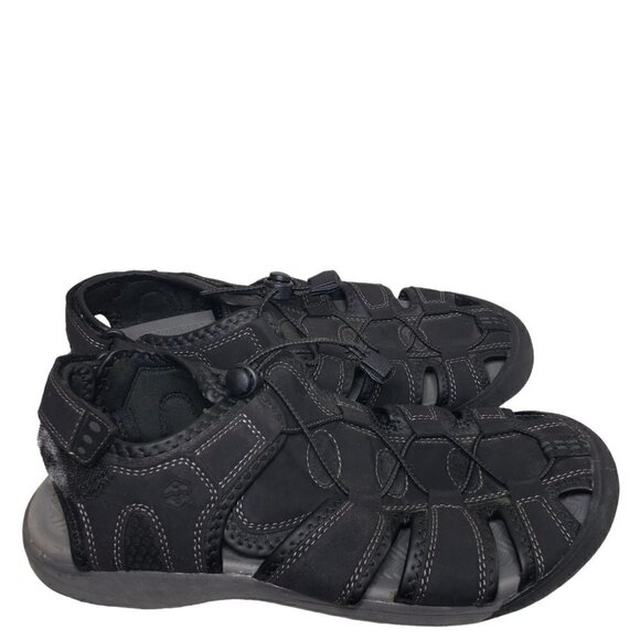 Khombu Mens Black Travis Closed Toe Active Sport Sandals Water Shoes Size 12